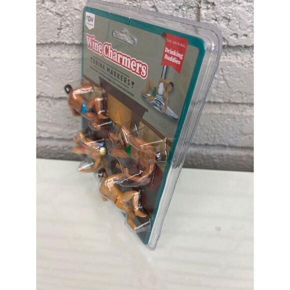 NPW Wine Drink Markers  Charmers Drinking Buddies Set Of 4 - Picture 3 of 10